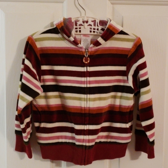Gymboree Velour Striped Hoodie - Picture 1 of 8